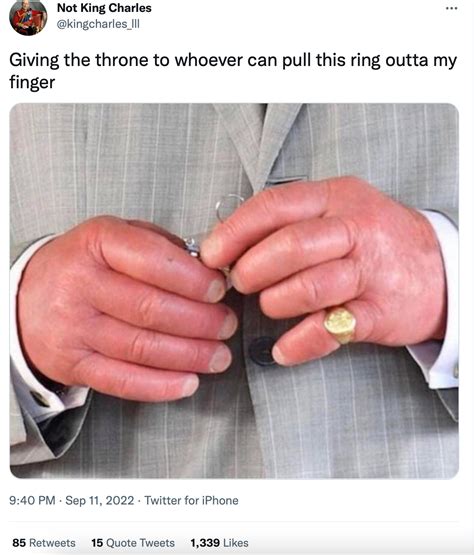 king charles fingers meme
