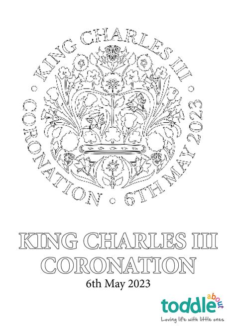 king charles iii coronation colouring sheets