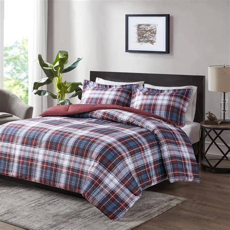 King Comforter Sets Plaid