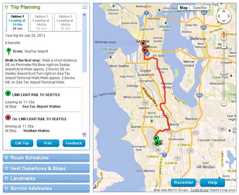 king county trip planner
