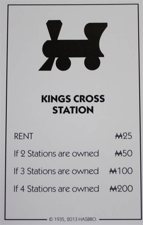 King Cross Game Board