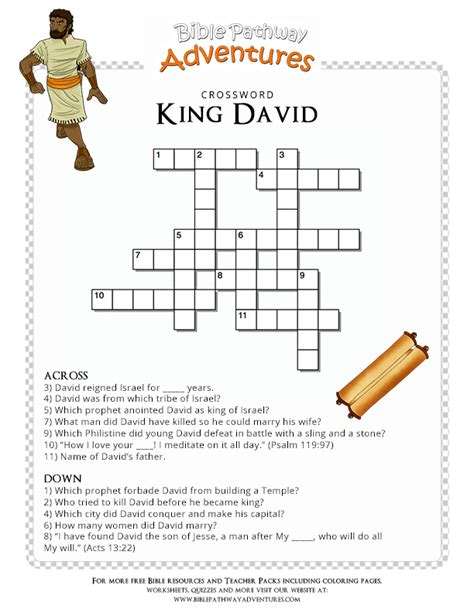 King David Activity Sheets