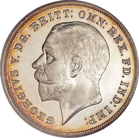 king george crown coin