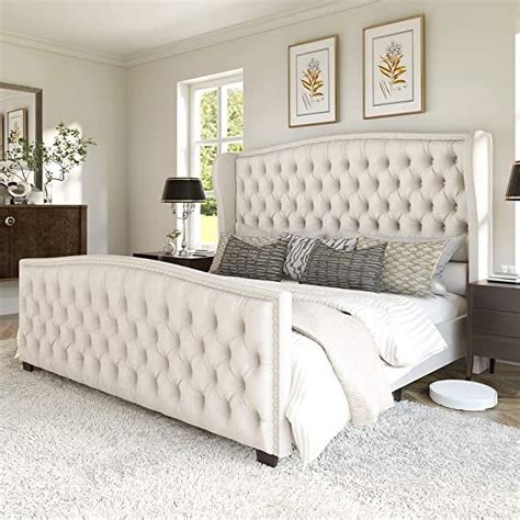 King Headboard Cream