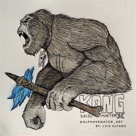 king kong para dibujar