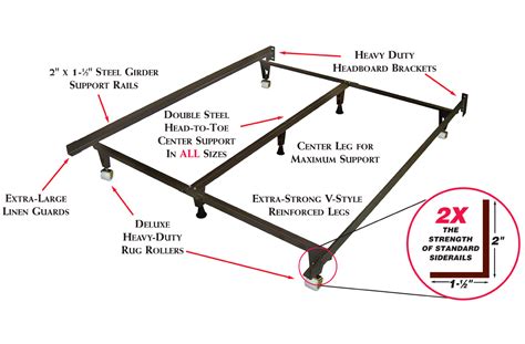 King Metal Bed Frame Assembly
