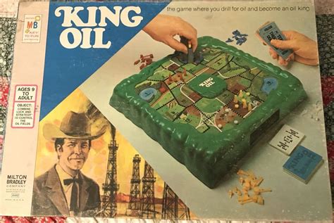 Vintage King Oil Board Game 1974 Milton Bradley COMPLETE FREE SHIPPING