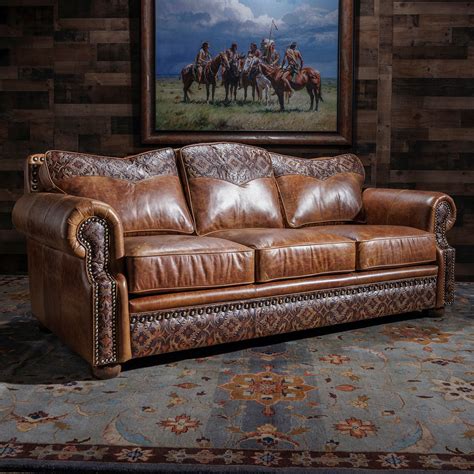 King Ranch Leather Sofa