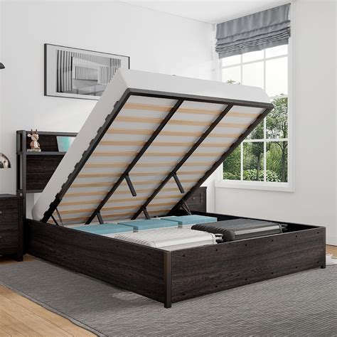 King Size Storage Bed Platform