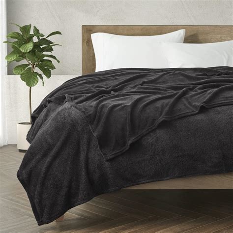 King Throw Blanket Black