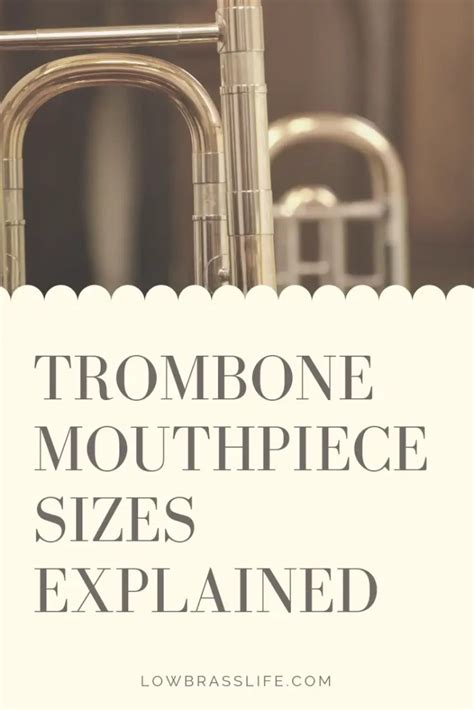 king trombone mouthpiece chart