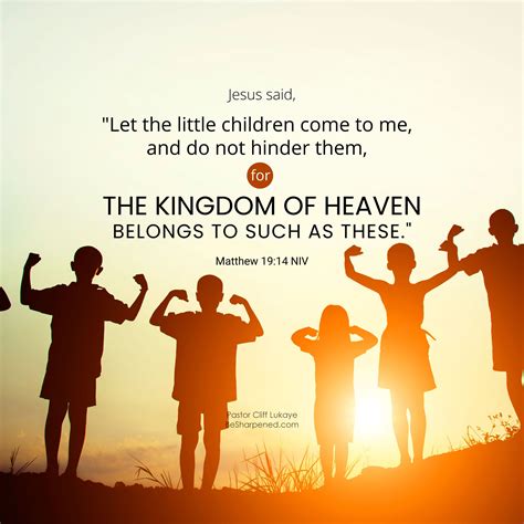 kingdom belongs to children