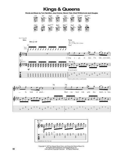 kings and queens bass tab