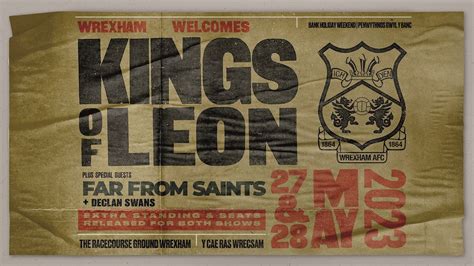 kings of leon wrexham tickets