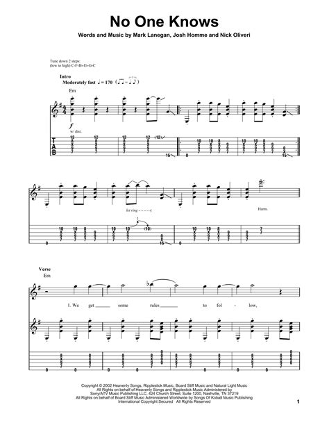 kings of the stone age guitar tabs