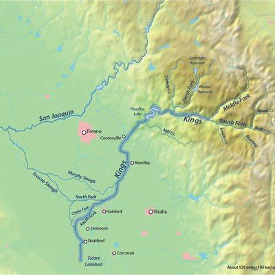 Kings River MileByMile Map