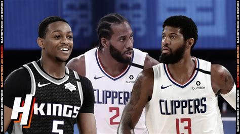 kings vs clippers 2020