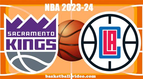 kings vs clippers full game replay