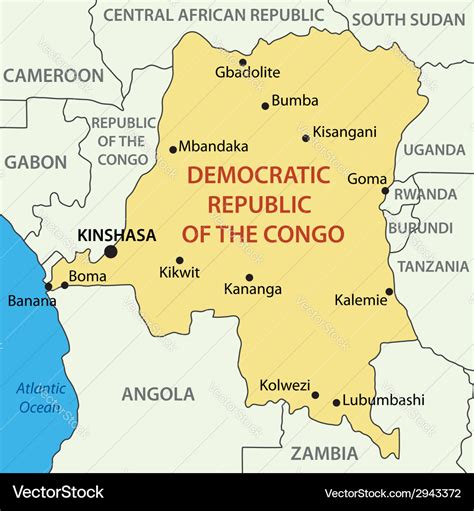 kinshasa democratic republic of the congo map