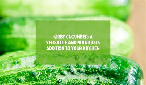 Kirby Cucumber Bitter
