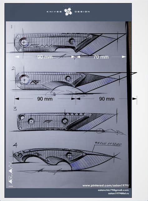 Kiridashi Knife Template