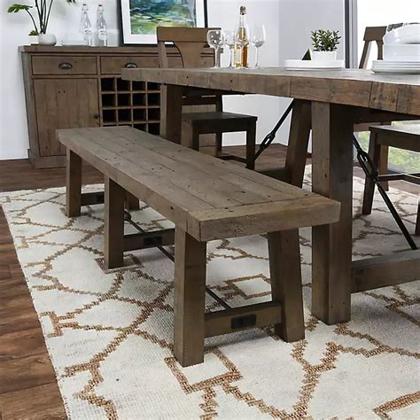 Kirklands Dining Table With Bench