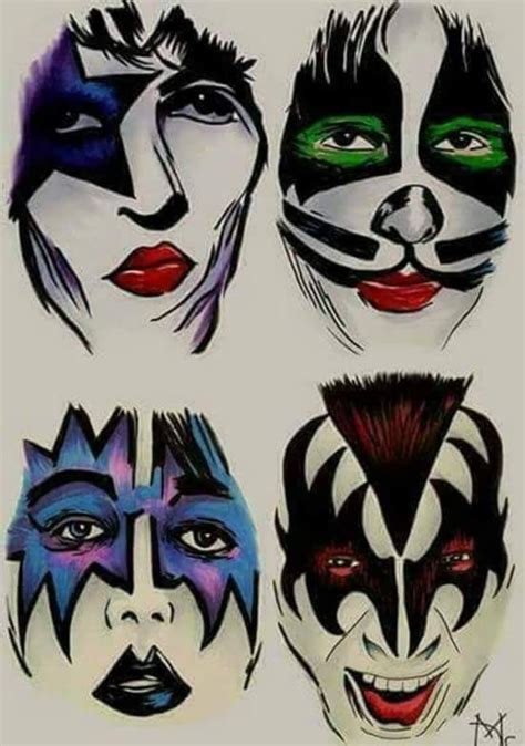 Best Kiss Band Sketch Drawing With Creative Ideas
