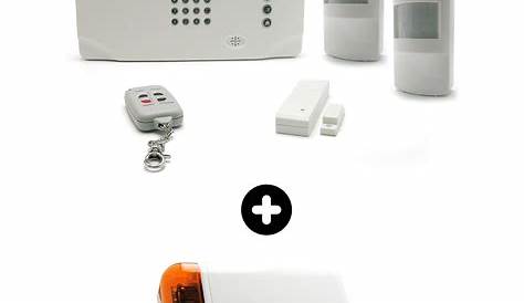 SUNGLE Kit alarme maison sans fil, IR capteur, 4