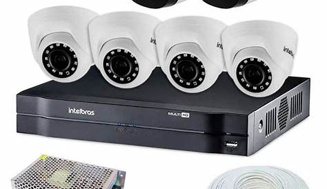 Kit 4 Câmeras de Segurança Intelbras HDCVI Completo c/ DVR