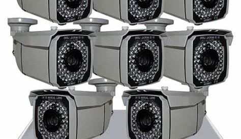Kit Camera De Surveillance Exterieur Professionnelle 17 LED 1080P WIFI HD 5.0MP Caméra IP Sans