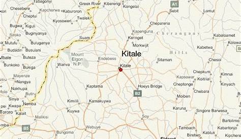 Shaded Relief Map of Kitale
