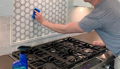 Applying Clear Seal to a Kitchen Tile Back Splash! YouTube