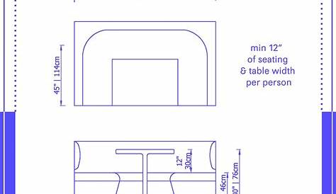 Kitchen Banquette Seating Dimensions Booth Measurements In