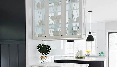 Kitchen Cabinets With Glass Doors On Both Sides Image And