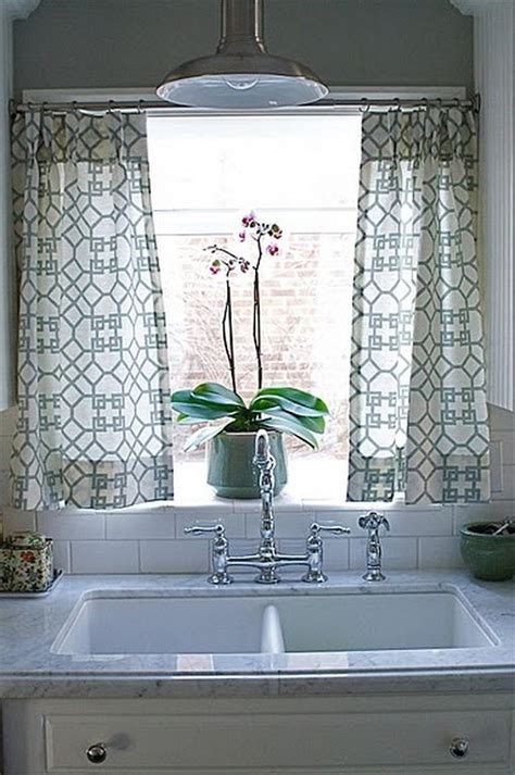 Like this for over the sink Kitchen window treatments, Kitchen sink