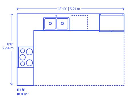 Incredible Kitchen Dimensions Floor Plan References