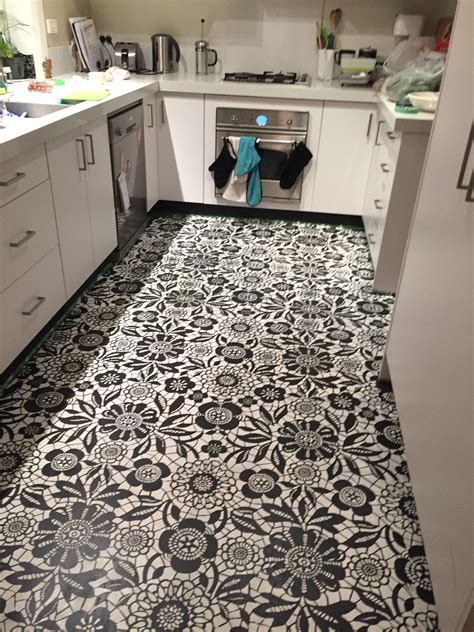 Incredible Kitchen Floor Stencils References