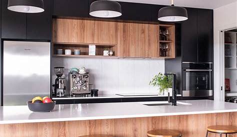 Kitchen Set Black And White Cool Simple Design Ideas Decor