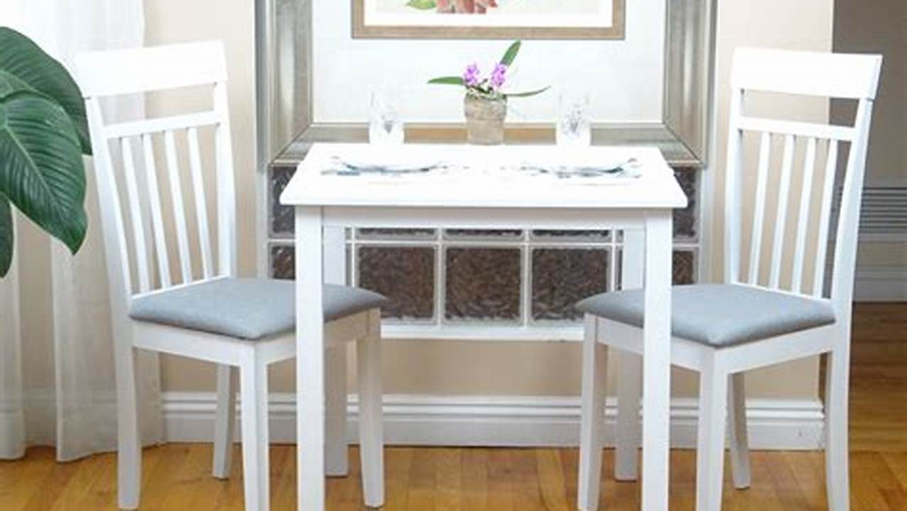 Kitchen Table and Chairs Set for 2: A Compact and Cozy Dining Solution