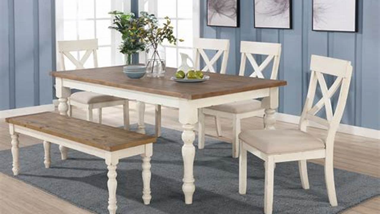 Kitchen Table and Chairs with Bench: A Perfect Fusion of Functionality and Charm
