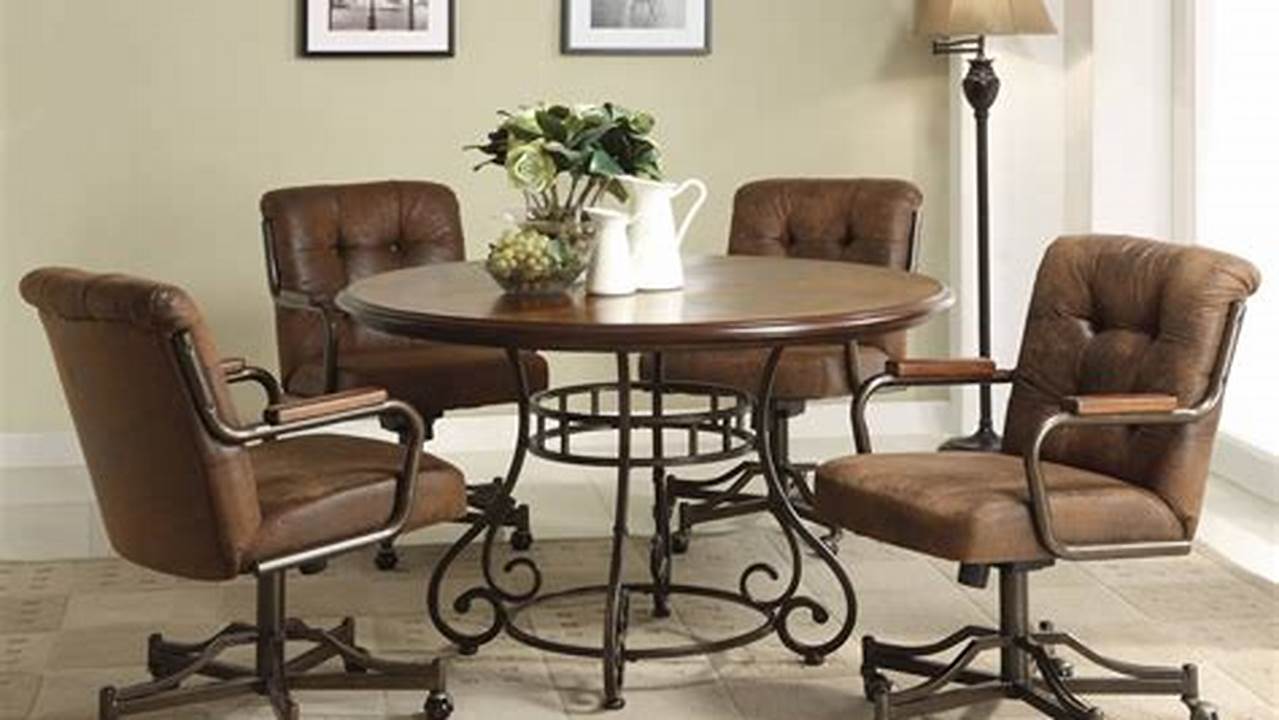 Kitchen Charm: Invigorating Your Space with Caster Wheels Tables and Chairs