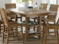 5Piece Counter Height Dining Set, Kitchen Table Set for 4 Person Table