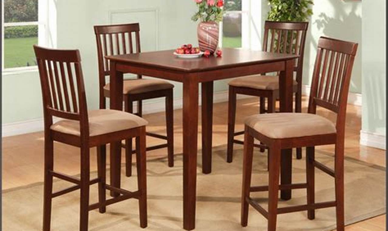 Kitchen Table Sets with Matching Bar Stools: A Stylish and Functional Addition to Your Home