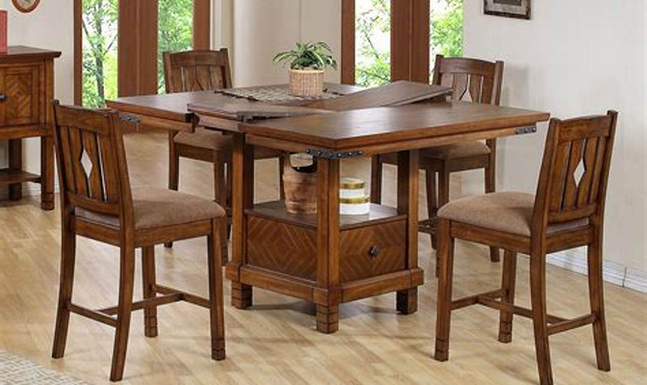 Bring Versatility to Your Dining Space with Kitchen Table with Leaf Built In