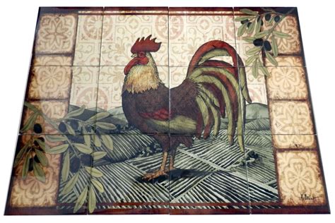 +24 Kitchen Tile Murals Roosters 2023