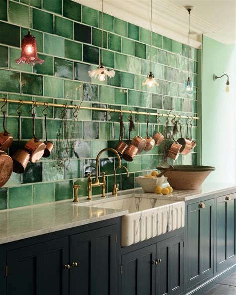Incredible Kitchen Tiles Wall Green References