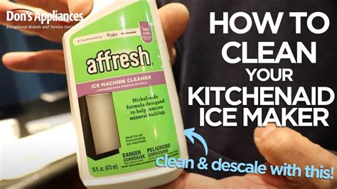 Kitchen Aid Ice Maker Cleaning Process