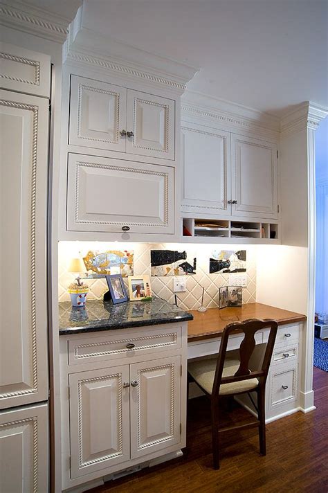 Kitchen Cabinet Desk Area