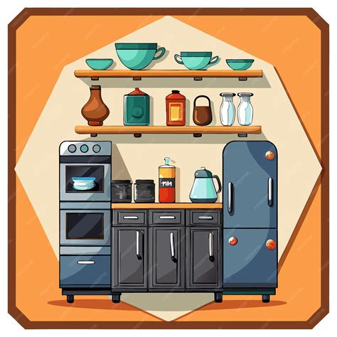 Kitchen Cabinets Cartoon