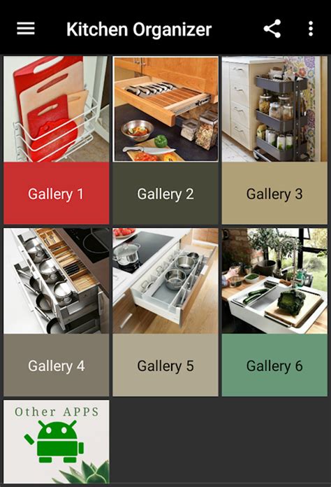 Kitchen Cabinets Organizer App